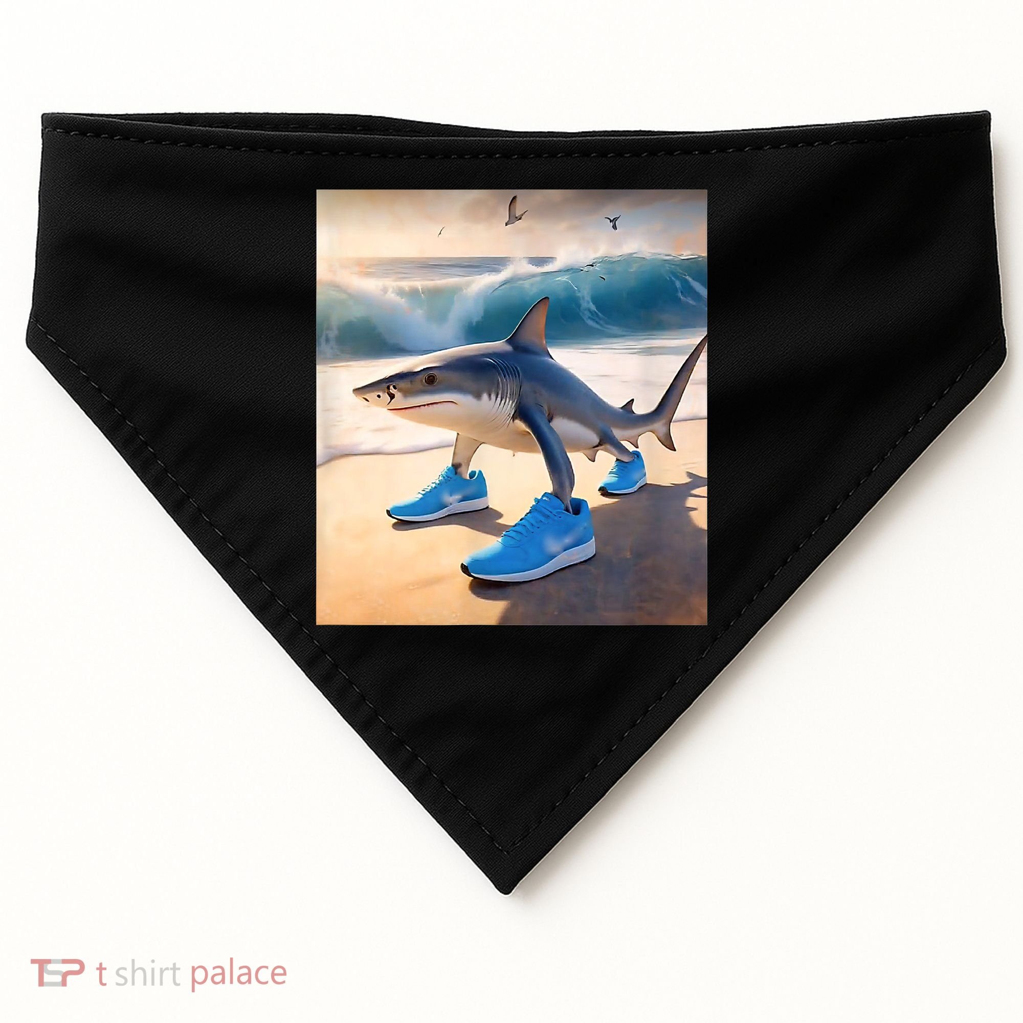 Tralalero Tralala Funny Gen Alpha Shark Meme  USA-Made Doggie Bandana