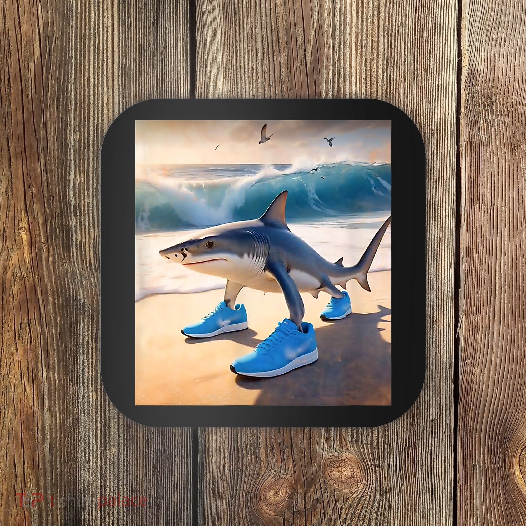 Tralalero Tralala Funny Gen Alpha Shark Meme  Coaster