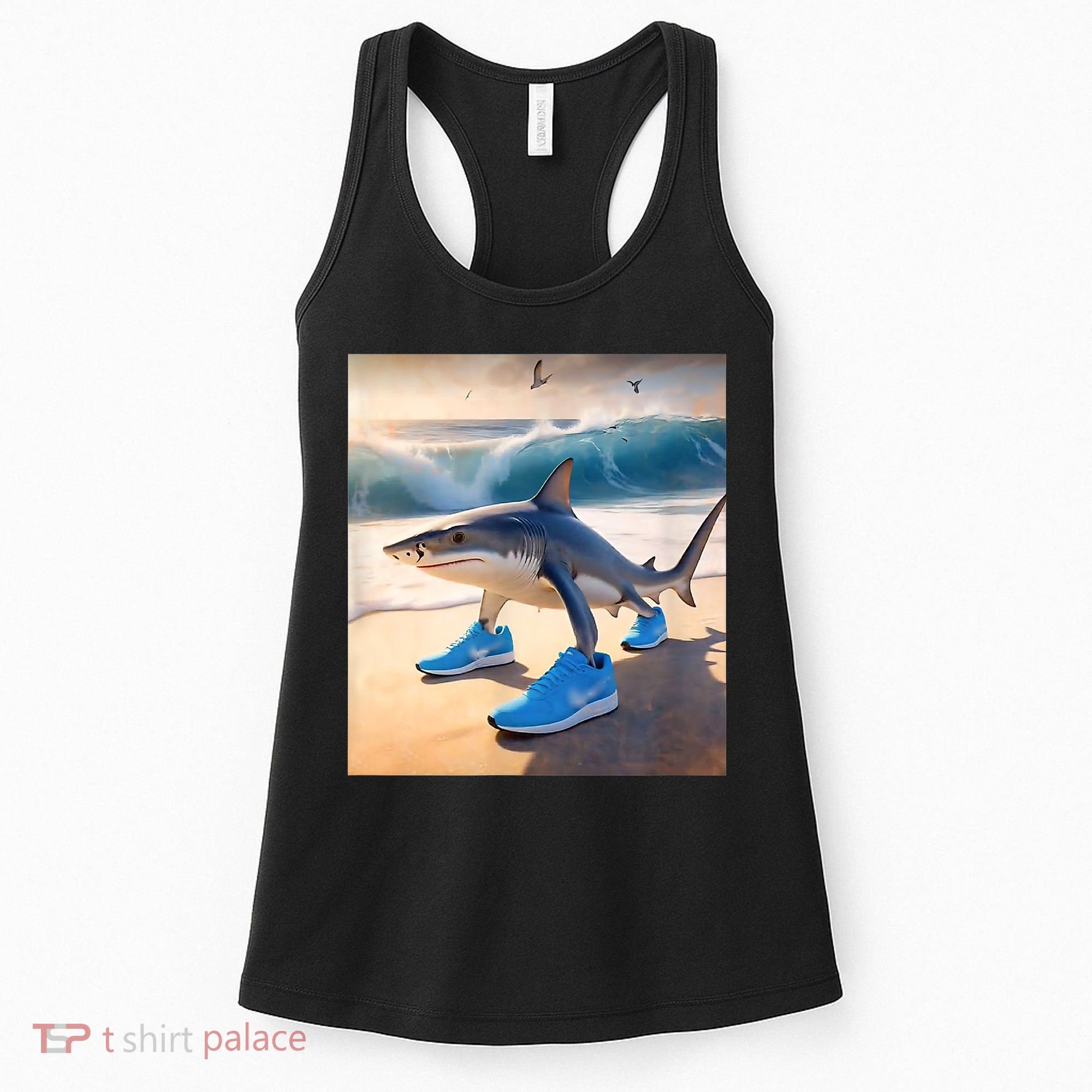 Tralalero Tralala Funny Gen Alpha Shark Meme  Women's Tank Top