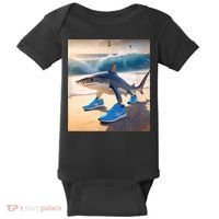 Tralalero Tralala Funny Gen Alpha Shark Meme  Baby Bodysuit thumb 0