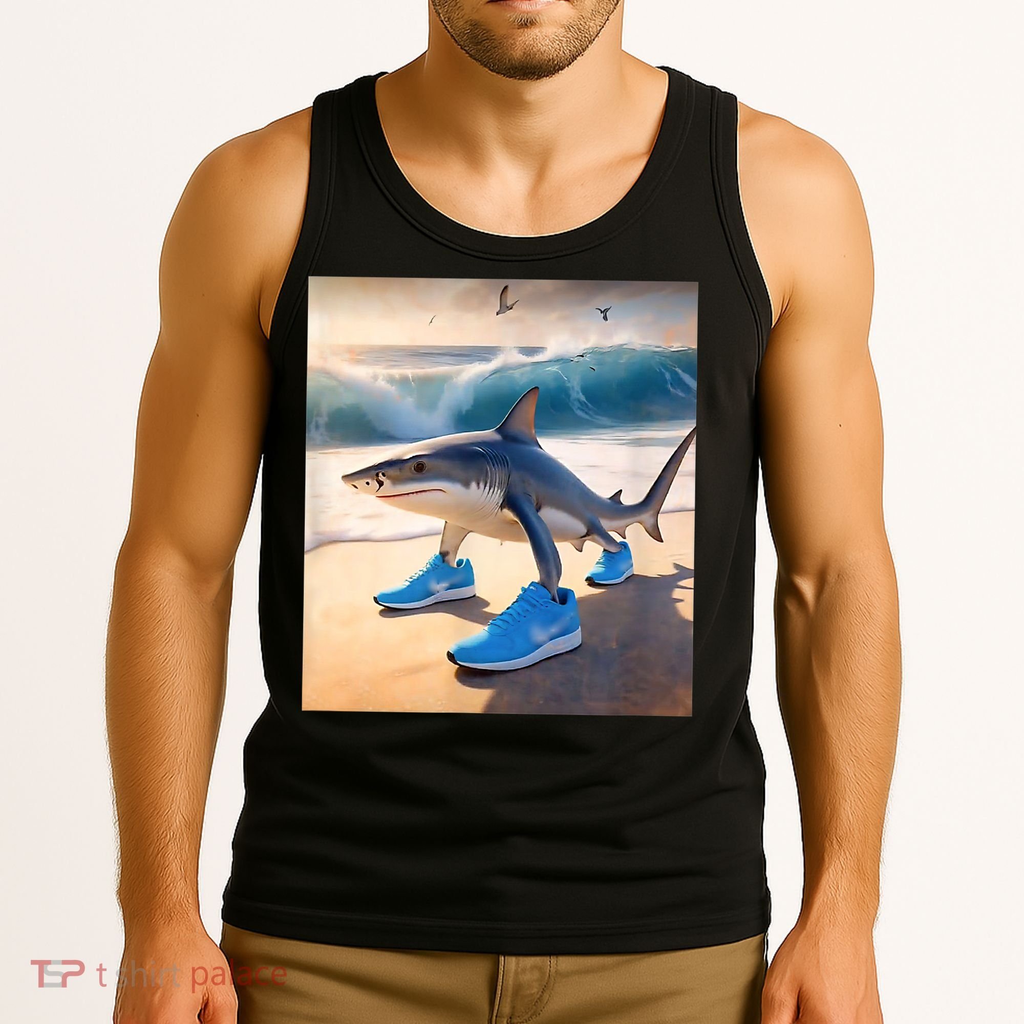 Tralalero Tralala Funny Gen Alpha Shark Meme  Tank Top