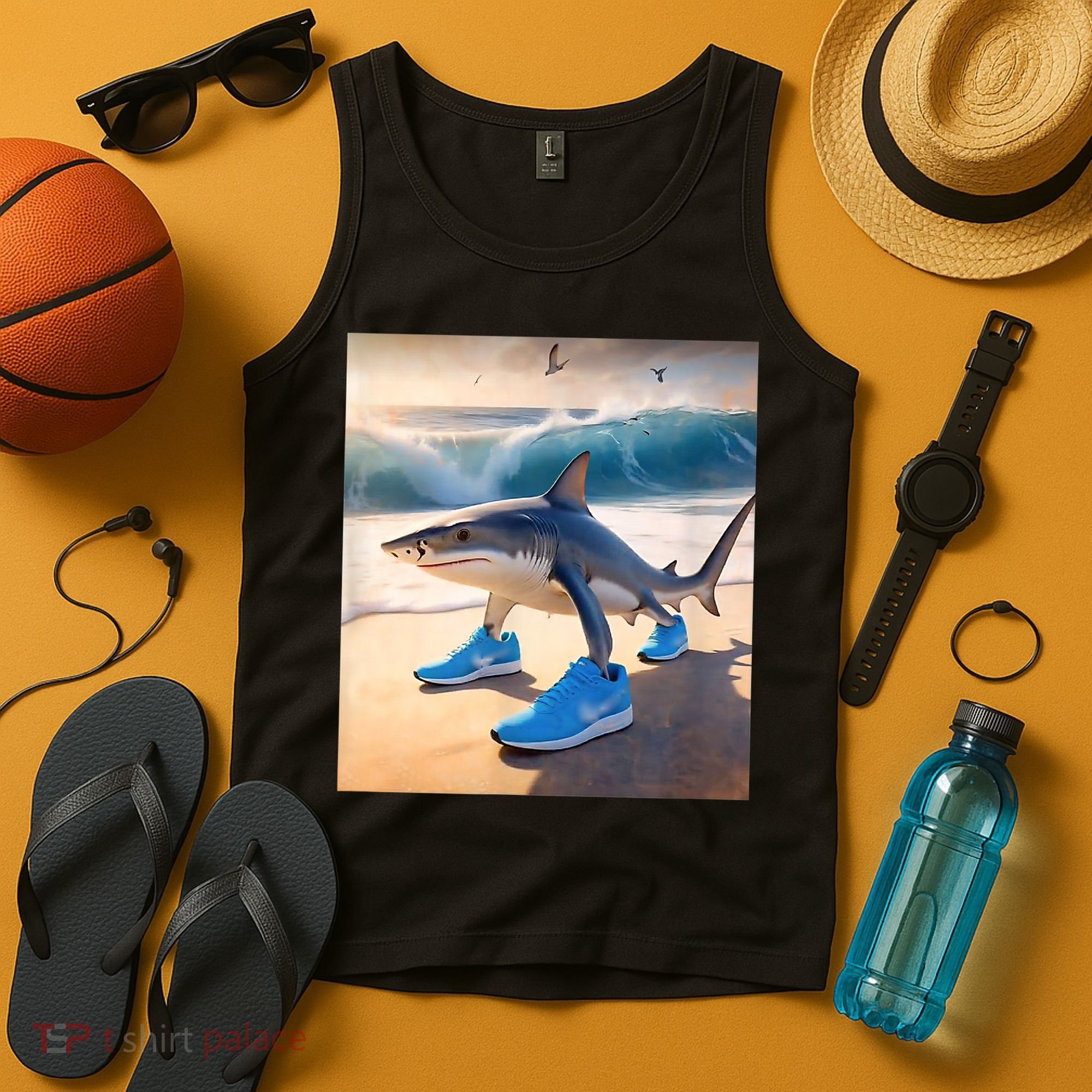 Tralalero Tralala Funny Gen Alpha Shark Meme  Tank Top