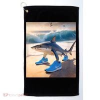 Tralalero Tralala Funny Gen Alpha Shark Meme  Golf Towel thumb 0