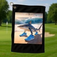 Tralalero Tralala Funny Gen Alpha Shark Meme  Golf Towel thumb 1