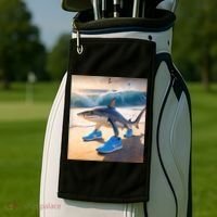 Tralalero Tralala Funny Gen Alpha Shark Meme  Golf Towel thumb 2