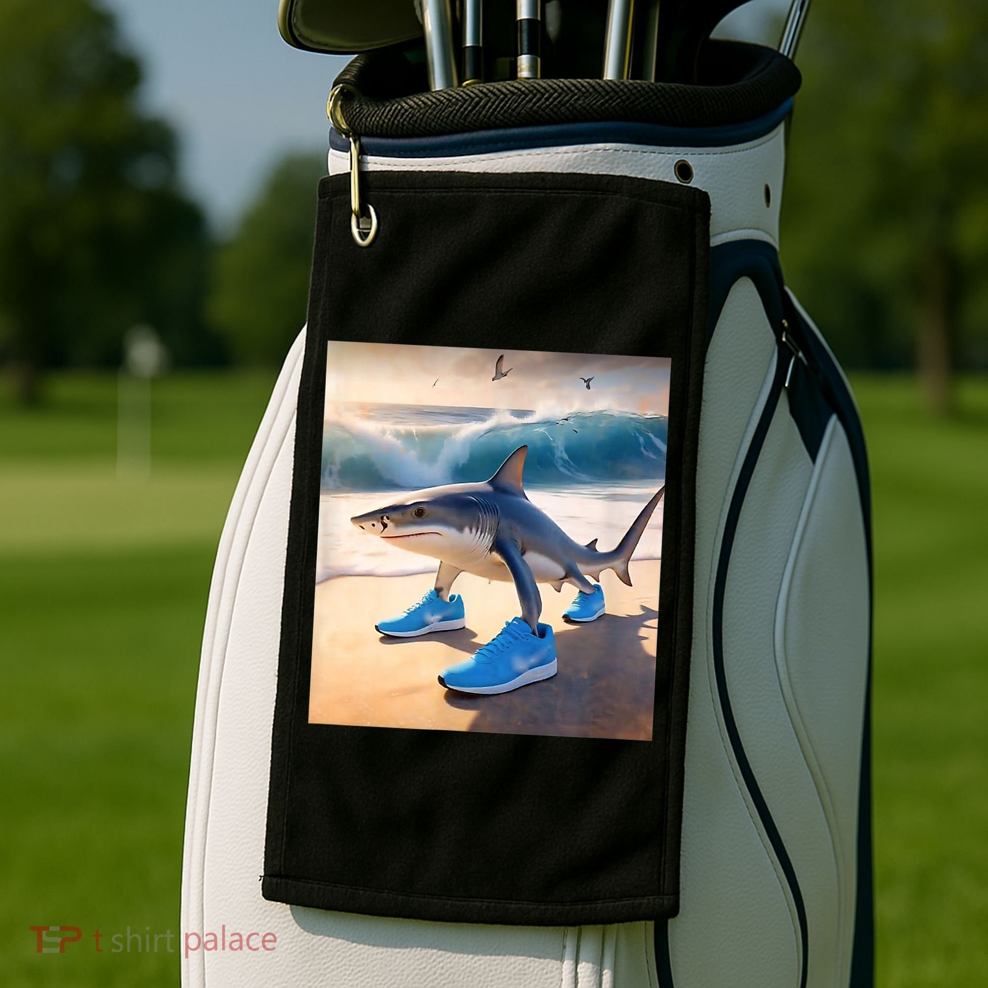 Tralalero Tralala Funny Gen Alpha Shark Meme  Golf Towel
