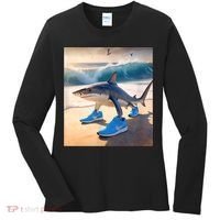 Tralalero Tralala Funny Gen Alpha Shark Meme  Women's Long Sleeve Shirt thumb 0