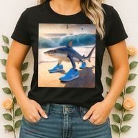 Tralalero Tralala Funny Gen Alpha Shark Meme  Women's T-Shirt thumb 2
