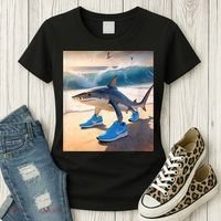 Tralalero Tralala Funny Gen Alpha Shark Meme  Women's T-Shirt thumb 3