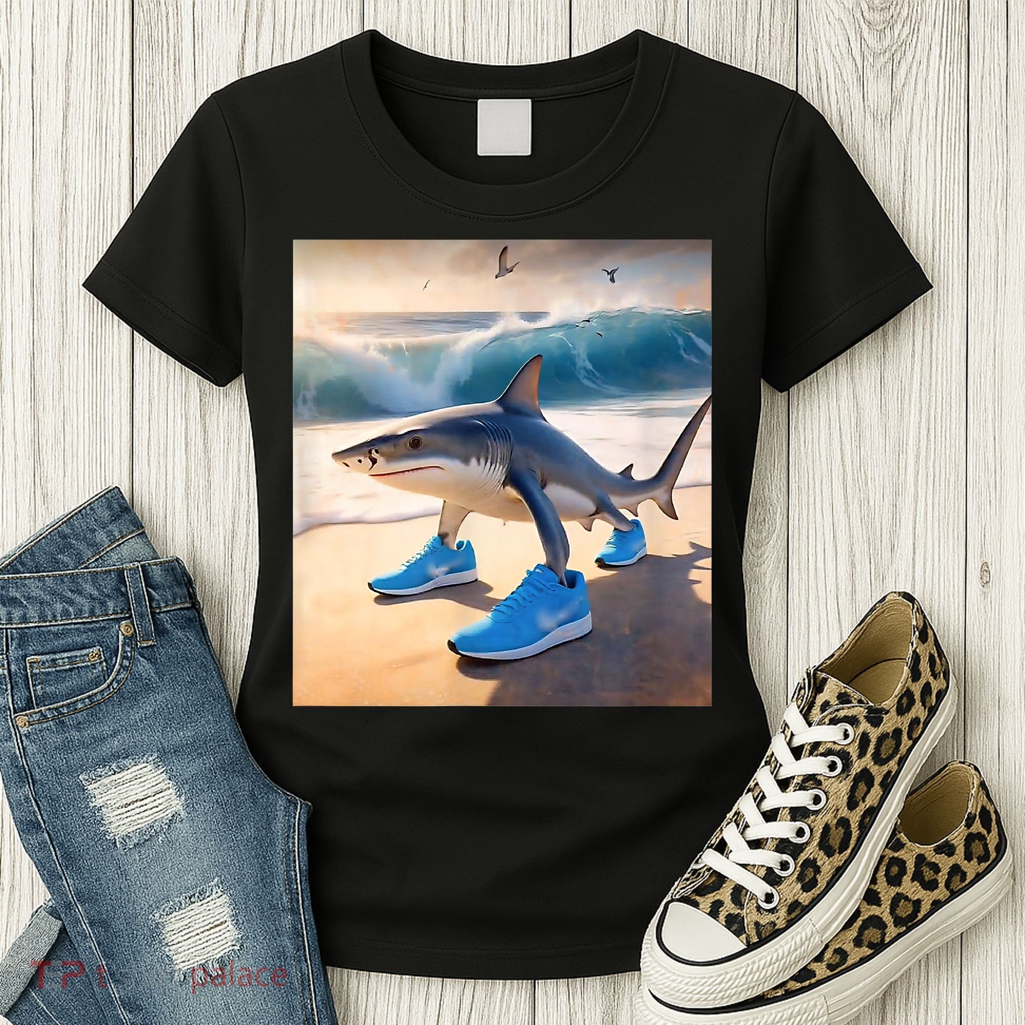 Tralalero Tralala Funny Gen Alpha Shark Meme  Women's T-Shirt