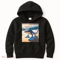 Tralalero Tralala Funny Gen Alpha Shark Meme  Kids Hoodie thumb 0
