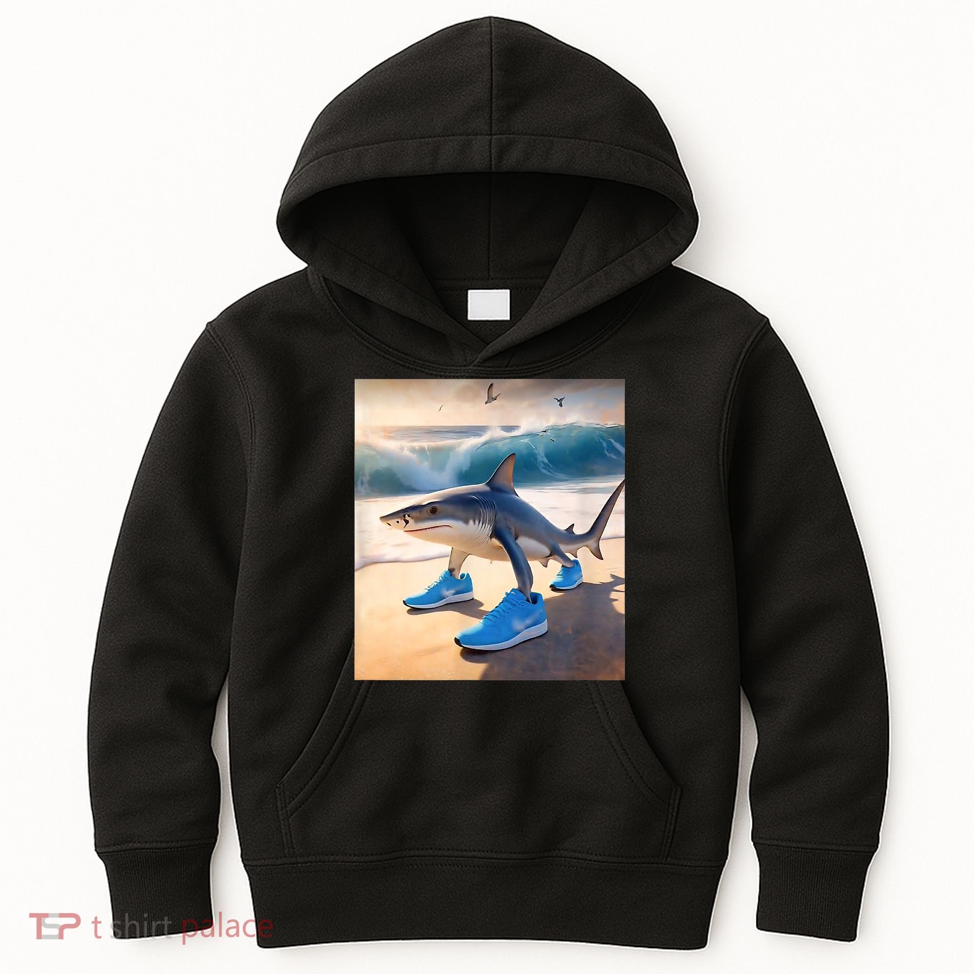 Tralalero Tralala Funny Gen Alpha Shark Meme  Kids Hoodie