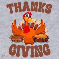 Thanksgiving Turkey Festive Holiday Women's Sweatshirt thumb 2