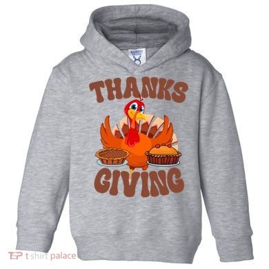 Thanksgiving Turkey Festive Holiday Toddler Hoodie