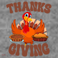 Thanksgiving Turkey Festive Holiday Toddler Hoodie thumb 2