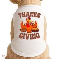 Thanksgiving Turkey Festive Holiday Doggie Tank thumb 0