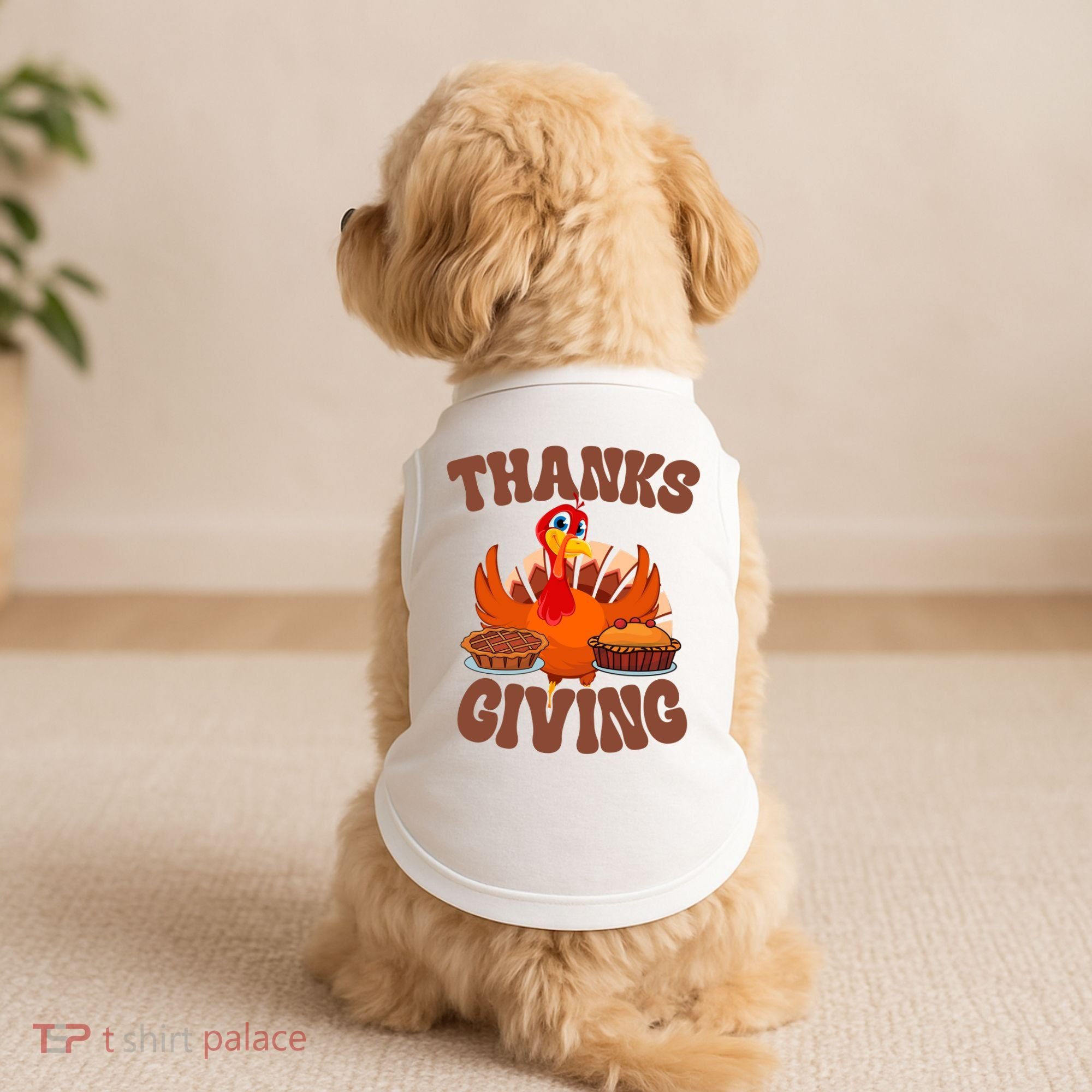 Thanksgiving Turkey Festive Holiday Doggie Tank