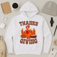 Thanksgiving Turkey Festive Holiday Hoodie thumb 3