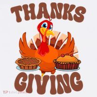 Thanksgiving Turkey Festive Holiday Long Sleeve Shirt thumb 2