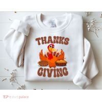 Thanksgiving Turkey Festive Holiday Sweatshirt thumb 2