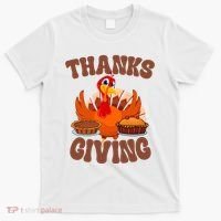 Thanksgiving Turkey Festive Holiday T-Shirt thumb 0