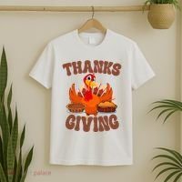 Thanksgiving Turkey Festive Holiday T-Shirt thumb 2