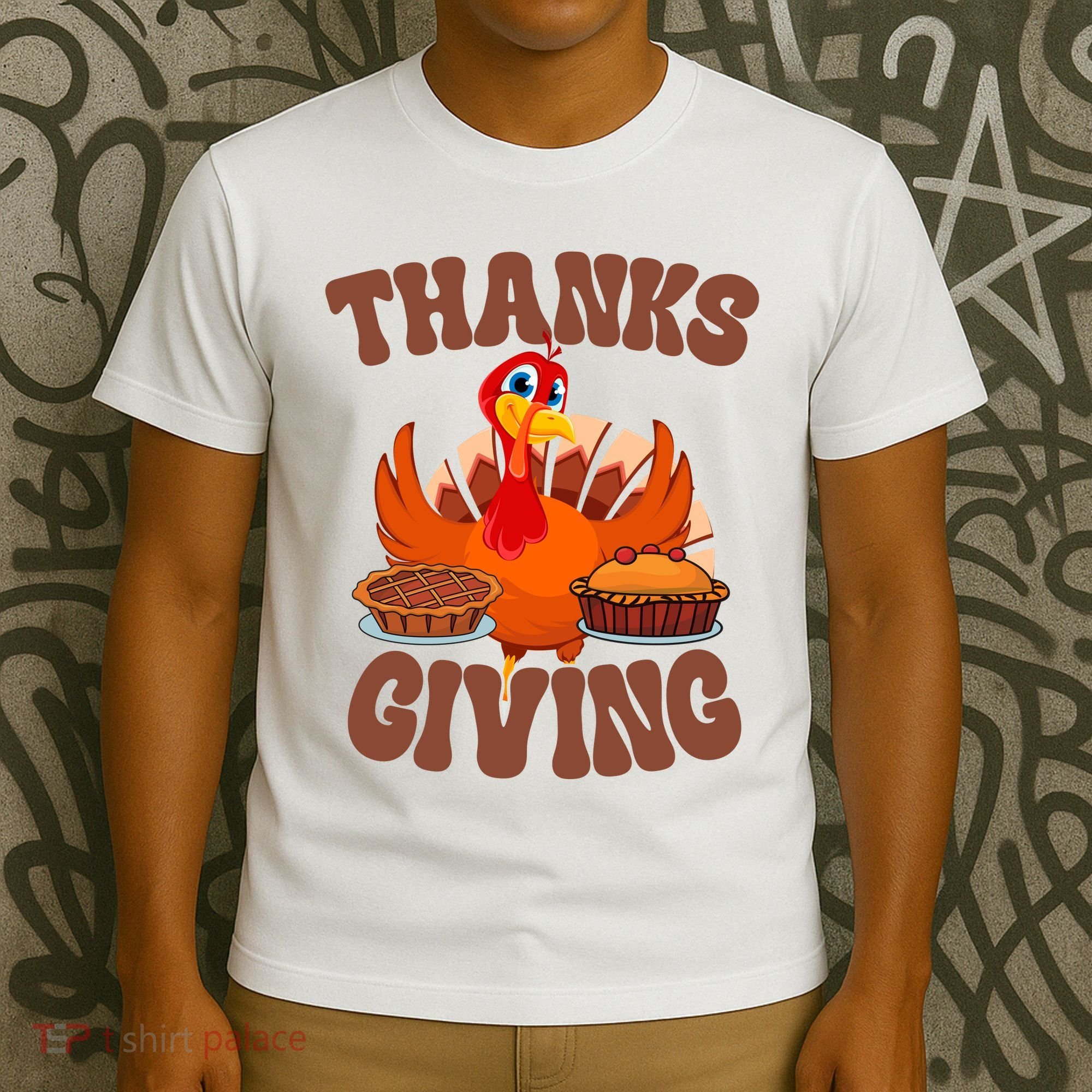 Thanksgiving Turkey Festive Holiday T-Shirt