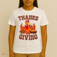 Thanksgiving Turkey Festive Holiday T-Shirt thumb 4