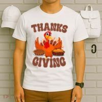 Thanksgiving Turkey Festive Holiday T-Shirt thumb 6