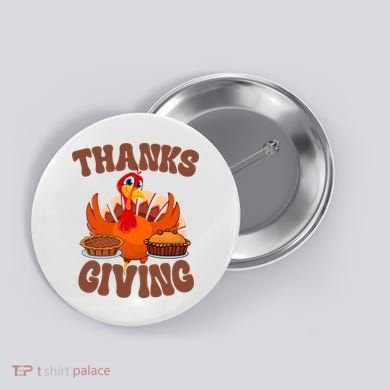 Thanksgiving Turkey Festive Holiday Button