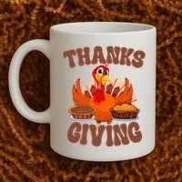 Thanksgiving Turkey Festive Holiday Coffee Mug thumb 2