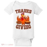 Thanksgiving Turkey Festive Holiday Baby Bodysuit thumb 0