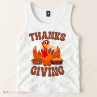 Thanksgiving Turkey Festive Holiday Tank Top thumb 2
