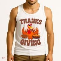 Thanksgiving Turkey Festive Holiday Tank Top thumb 3