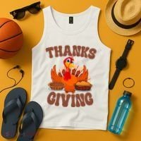 Thanksgiving Turkey Festive Holiday Tank Top thumb 4