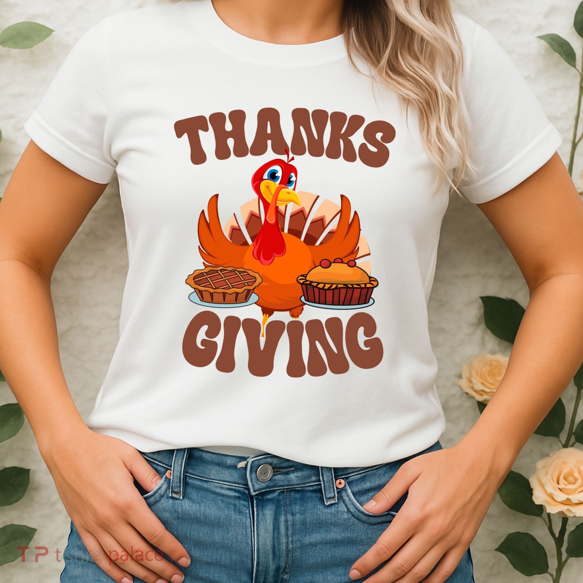 Thanksgiving Turkey Festive Holiday Women's T-Shirt