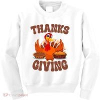 Thanksgiving Turkey Festive Holiday Kids Sweatshirt thumb 0