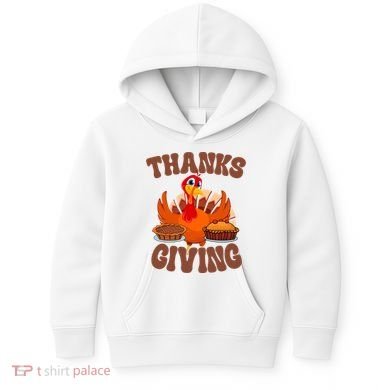 Thanksgiving Turkey Festive Holiday Kids Hoodie