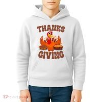 Thanksgiving Turkey Festive Holiday Kids Hoodie thumb 4