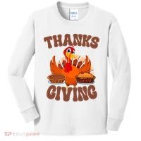 Thanksgiving Turkey Festive Holiday Kids Long Sleeve Shirt thumb 0