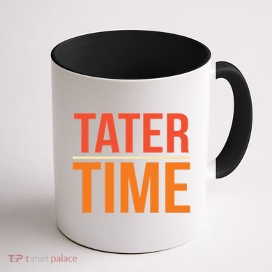 Tater Time Fun Turkey Thanksgiving Family Graphic Gift Coffee Mug back