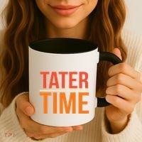 Tater Time Fun Turkey Thanksgiving Family Graphic Gift Coffee Mug thumb 3