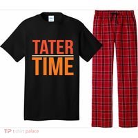 Tater Time Fun Turkey Thanksgiving Family Graphic Gift Pajama Set thumb 0