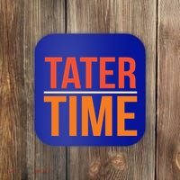 Tater Time Fun Turkey Thanksgiving Family Graphic Gift Coaster thumb 0