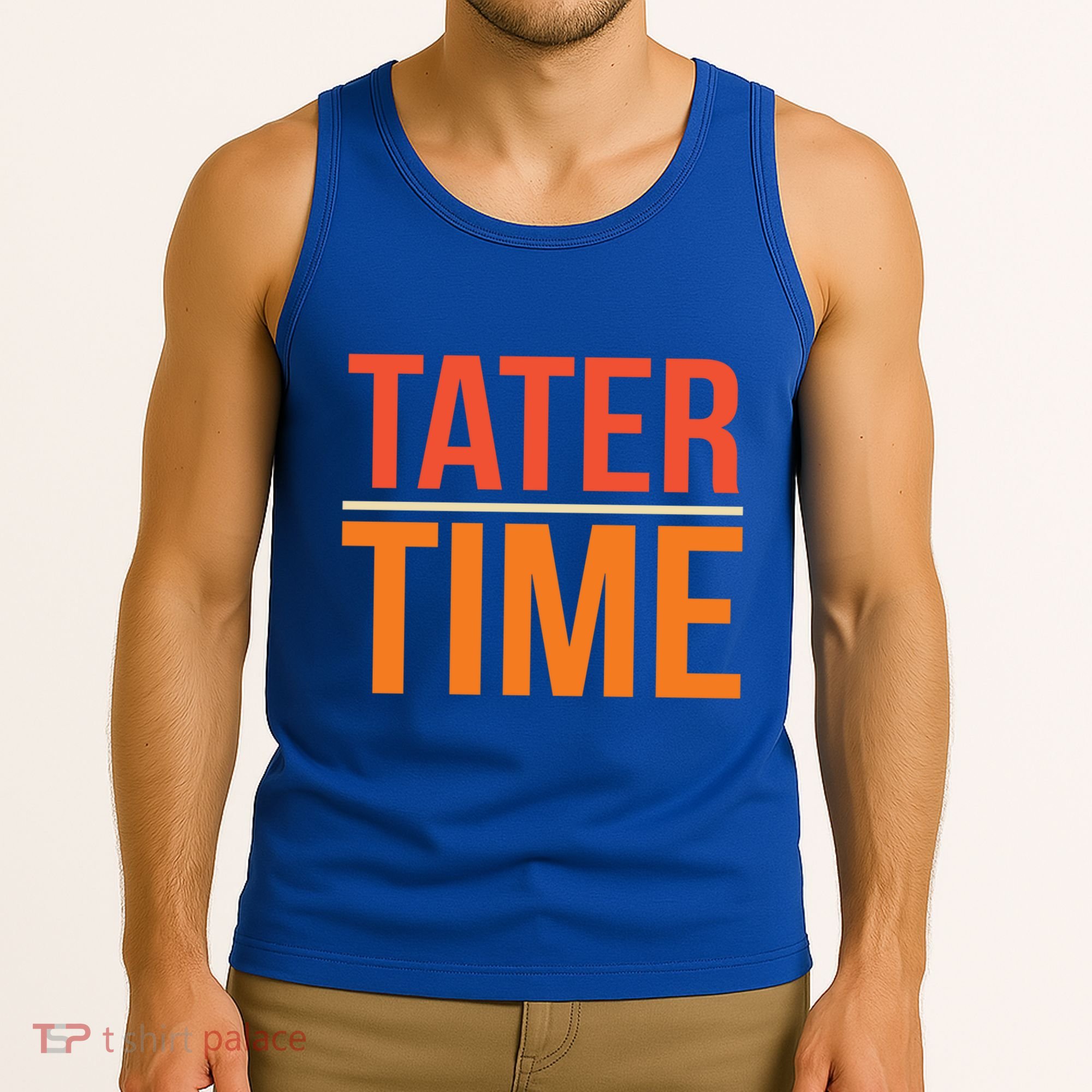 Tater Time Fun Turkey Thanksgiving Family Graphic Gift Tank Top
