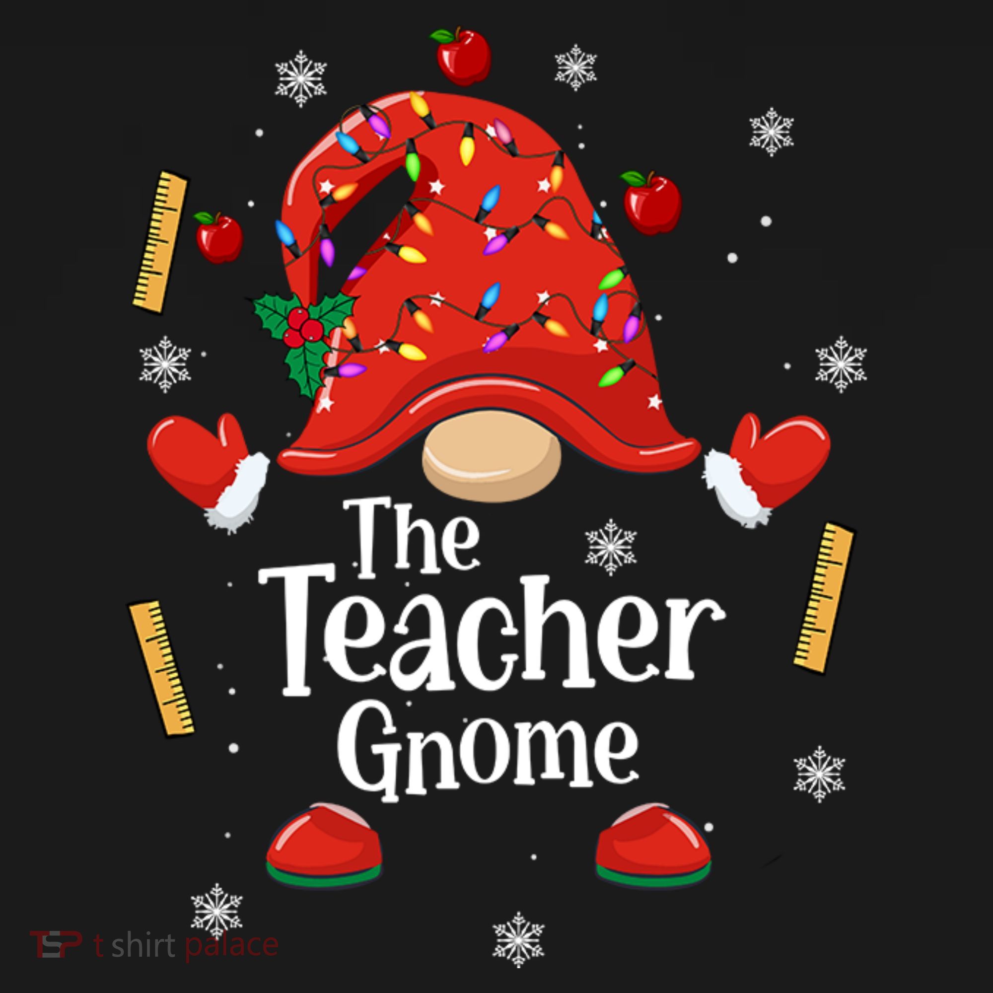 The Teacher Gnome Holiday Festive Backpack