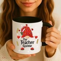 The Teacher Gnome Holiday Festive Coffee Mug thumb 3