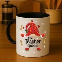 The Teacher Gnome Holiday Festive Coffee Mug thumb 4