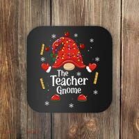 The Teacher Gnome Holiday Festive Coaster thumb 0
