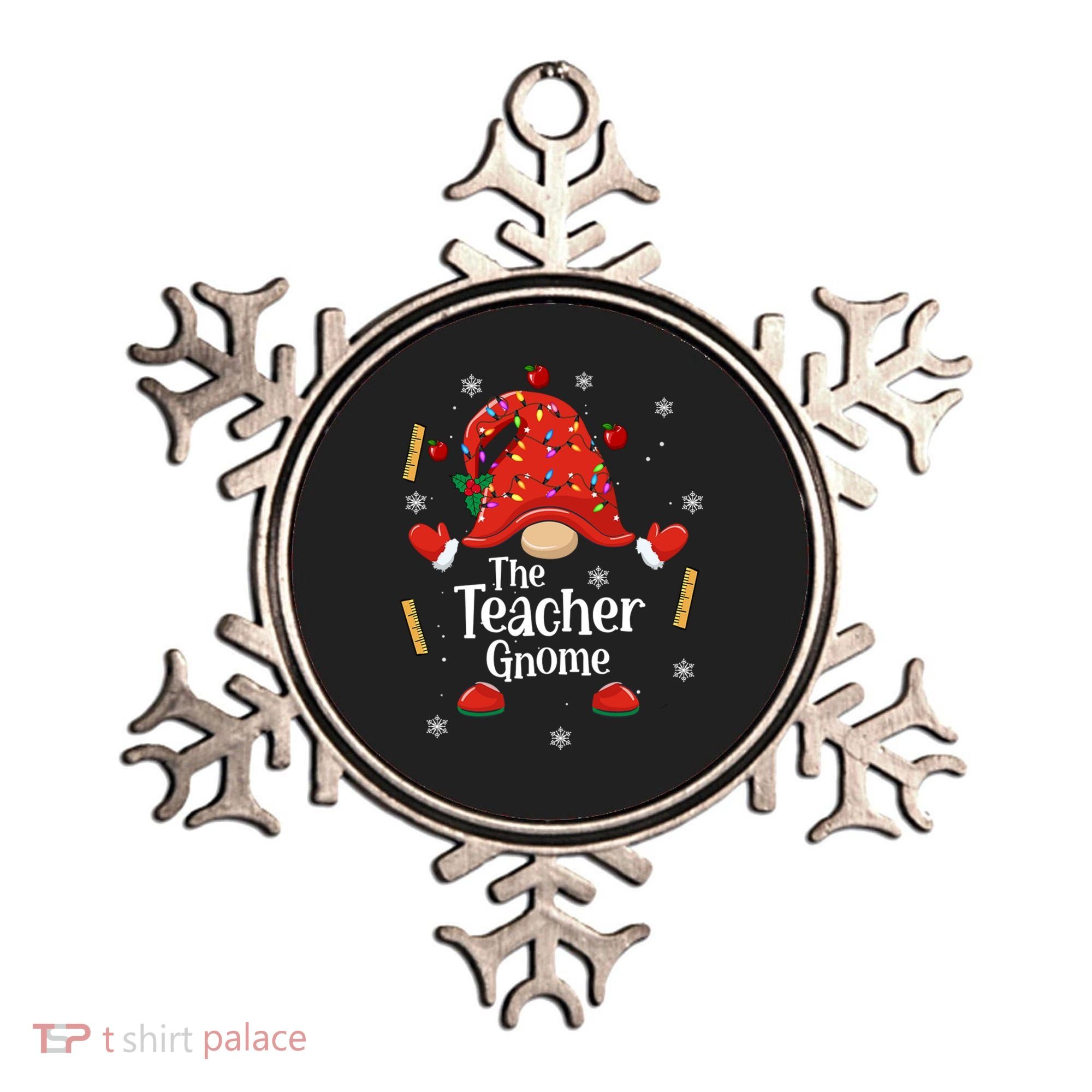 The Teacher Gnome Holiday Festive Ornament